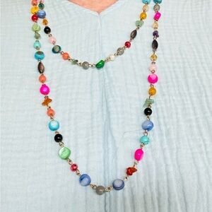 American Vintage Mulicolor Beaded Necklace